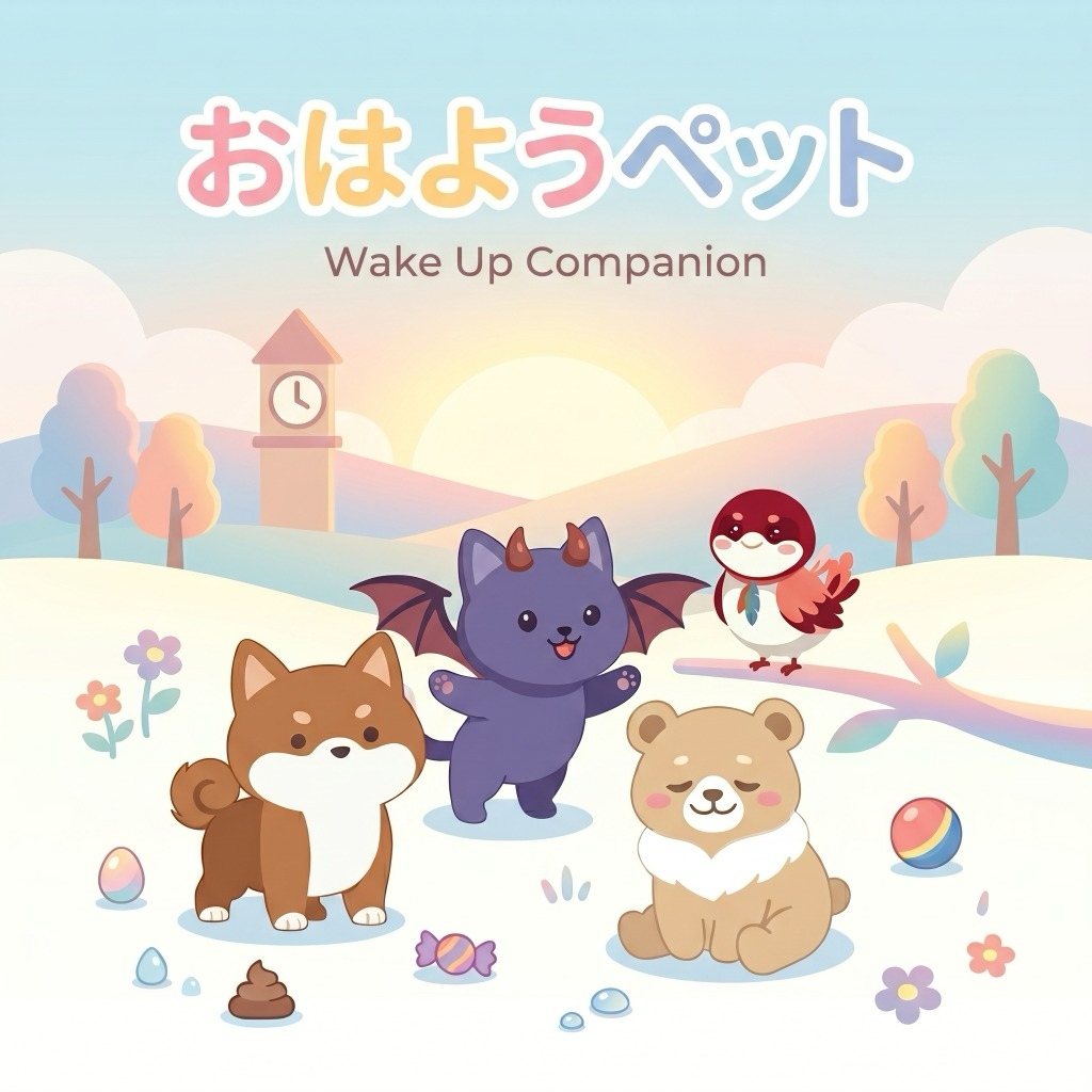 おはようペットのキャラクターたち